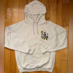 Men’s Tan “Life’s Beautiful” Hoodie in Size M
